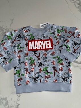 Marvel Avengers Superhero Sweatshirt Toddler Boy 3T